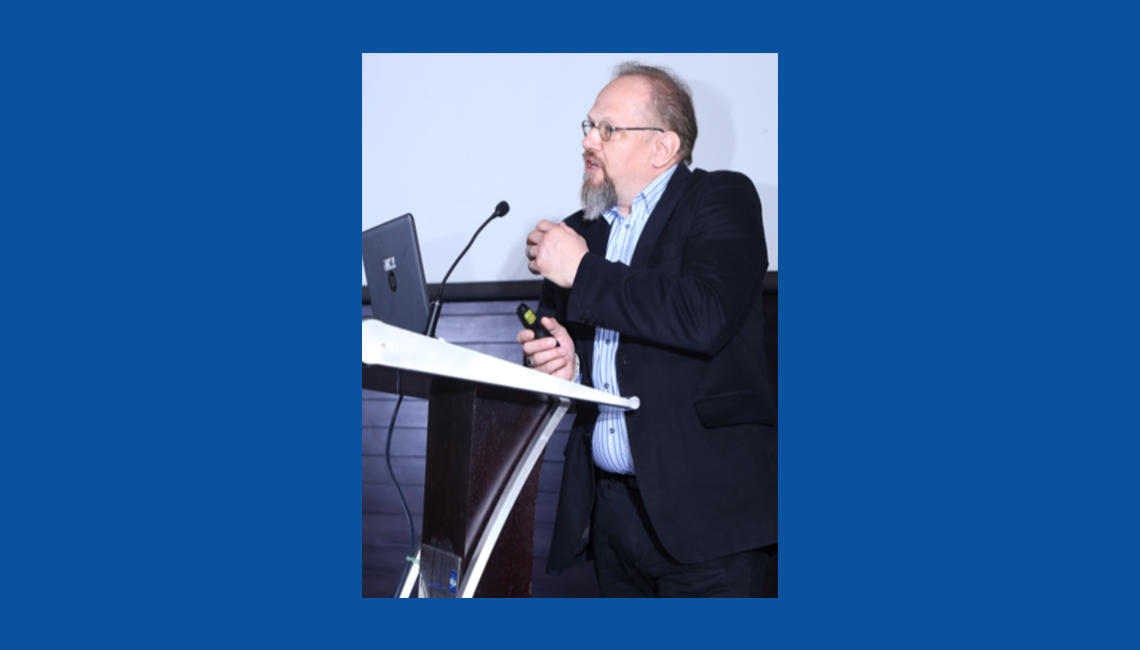 Mr Rolf Seidel - Emphasised on low emission of Greenhouse Gases and improved carbon footprint Seminar on Knits 5.0 by Rudolf Atul Chemicals Ltd (RACL) in partnership with Erbatech India in Coimbatore - Image